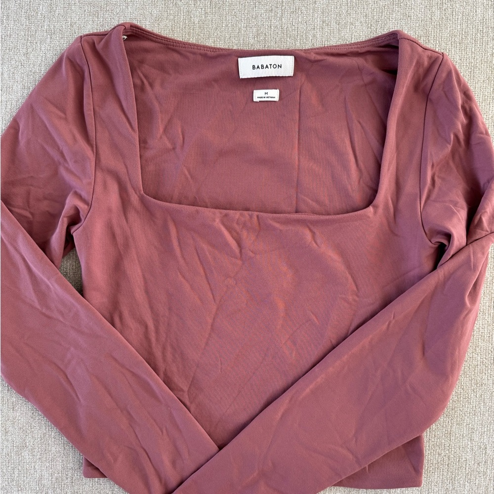 Babaton Women's Mauve Long Sleeve Top